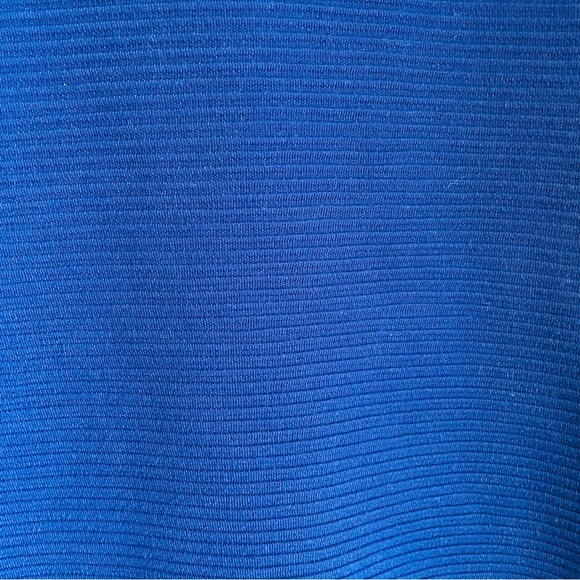 Blue Ribbed Bodycon Dress - Picture 2 of 3